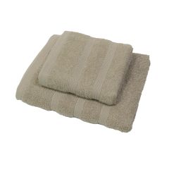 Hilton Collection 100% Cotton 2pc Towel Bale (Bath/Hand) Beige