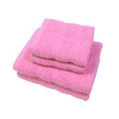 Hilton Collection 100% Cotton 4pc Towel Bale (Bath/Hand) Pink