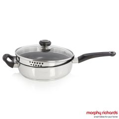 Morphy Richards Equip 24cm Saute Pan Stainless Steel
