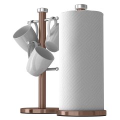 Morphy Richards Accents Mug Tree & Paper Towel Pole Set Copper