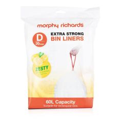 Morphy Richards Lemon Scented Bin Liners for 60L Bins (20pk)