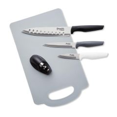 Tower Presto 3pc Knife Set with Chopping Board