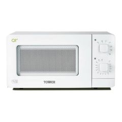 Tower QT1T 600W 14L Manual Control Microwave Oven White