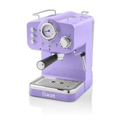 Swan SK22110PURN Retro Pump Espresso Coffee Machine Purple
