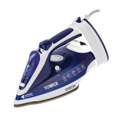 Tower T22008BLU 2400W Corded/Cordless Steam Iron Blue/White