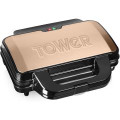 Tower T27013RG Deep Fill Sandwich Maker Black/Rose Gold